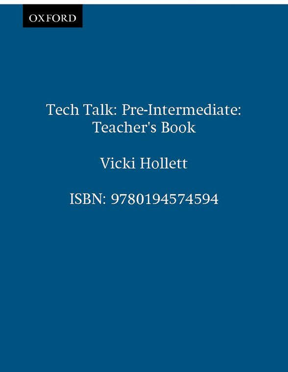 TECH TALK Pre-Intermediate Teachers Book