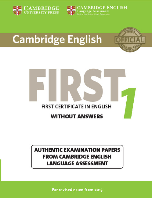 Cambridge English First 1 for Revised Exam from 2015 SB without Answers
