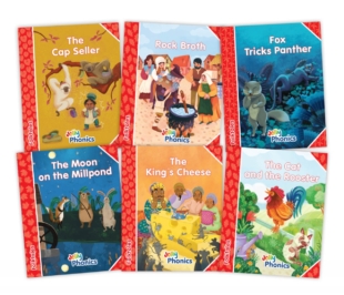 Jolly Phonics Folktales Readers, Complete Set (1-6) Red Level (pack of 6)