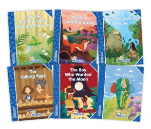 Jolly Phonics Folktales Readers, Complete Set (1-6) Blue Level (pack of 6)