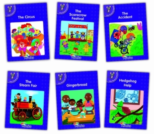 Jolly Phonics Readers, Inky & Friends, Purple Level (pack of 6)